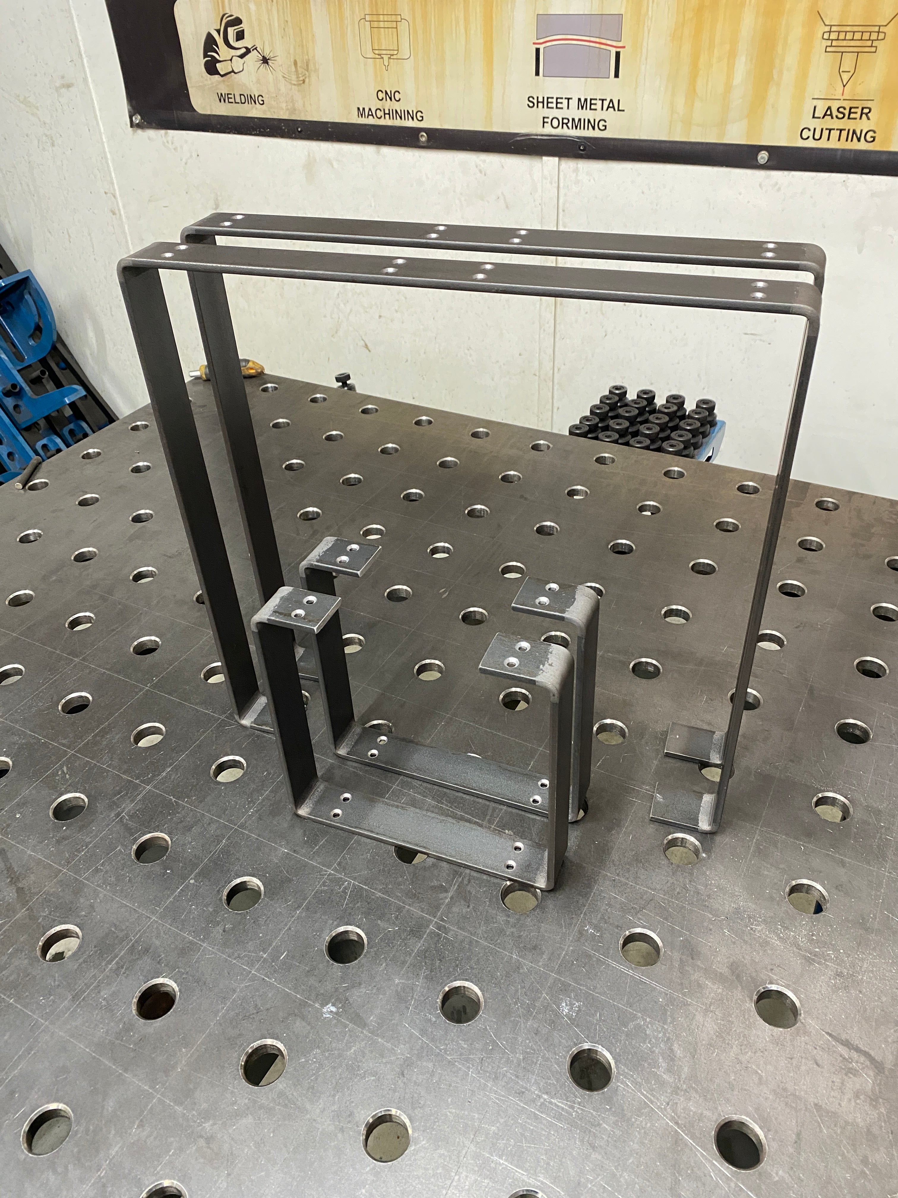 Flat bar deals steel table legs