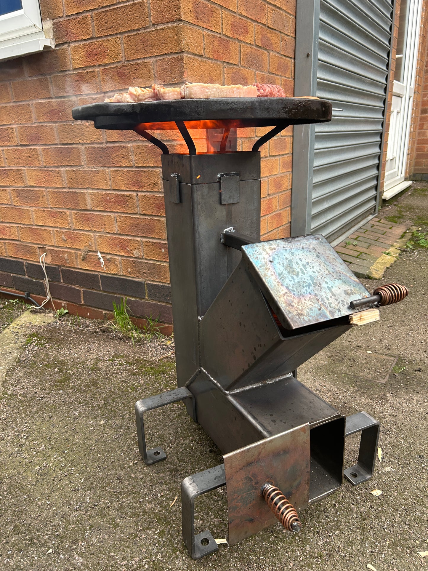 Weldpress Rocket Stove, 150mm / 6 inch, Outdoor Cooking and Camping