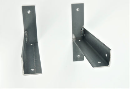 Pair Alcove Shelf Angle Steel T Brackets Shelves Corner Scaffold Timber Metal Bracket Heavy Duty Rustic Bracket, Weldpress Fabrication, Leicester Fabrication